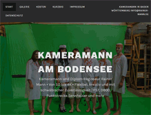 Tablet Screenshot of kameramann-bodensee.com